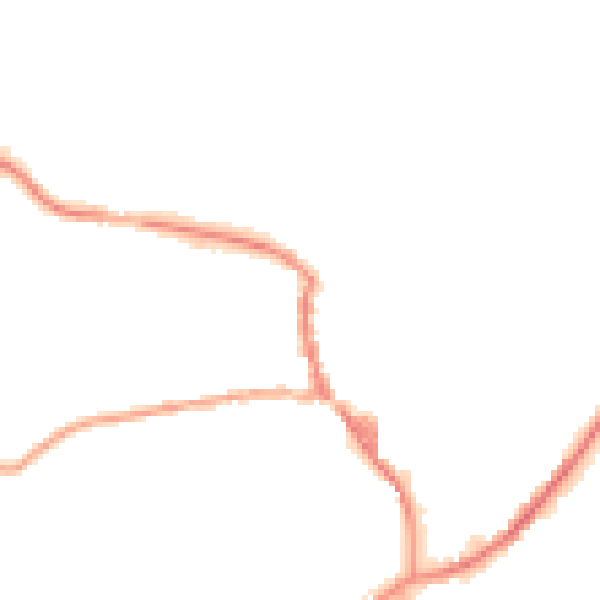 Night-time road noise heatmap for OL3 5DJ