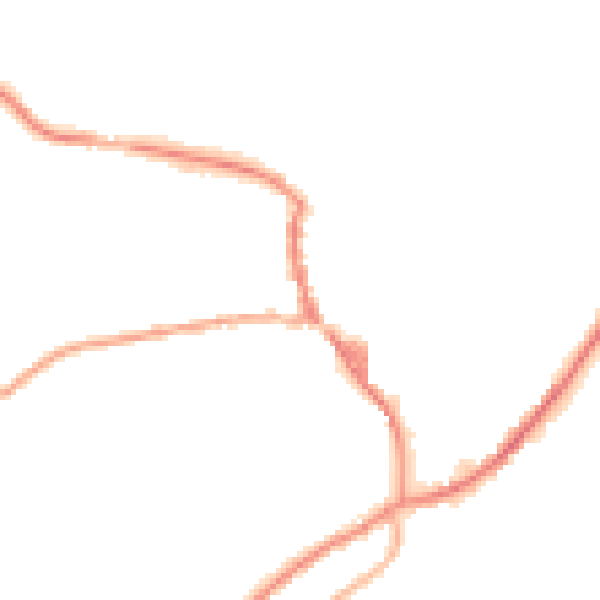 Night-time road noise heatmap for OL3 5DL