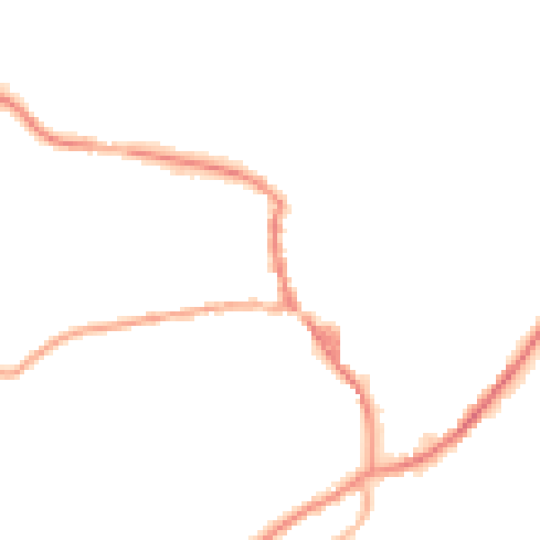Night-time road noise heatmap for OL3 5DN