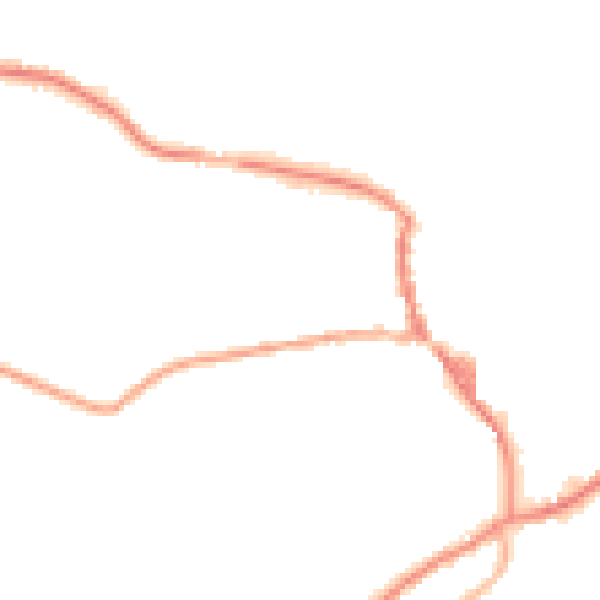 Night-time road noise heatmap for OL3 5DP