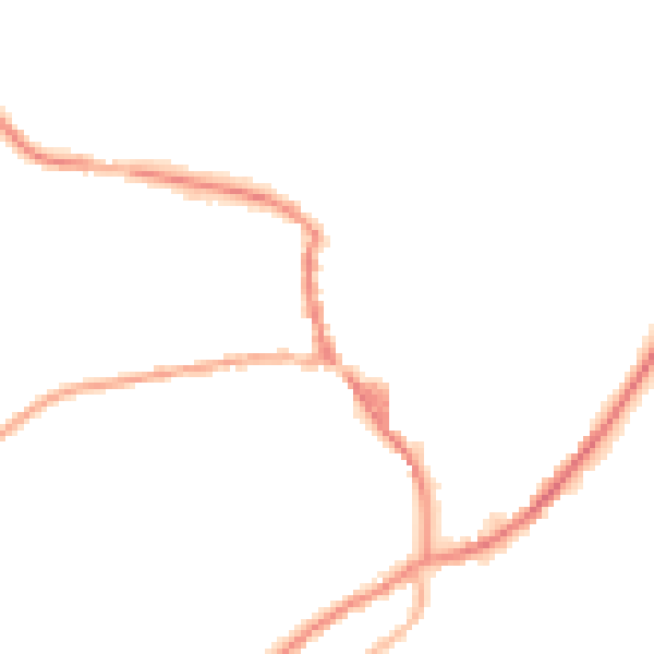 Night-time road noise heatmap for OL3 5DQ