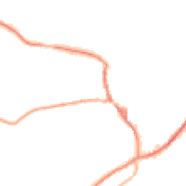 Night-time road noise heatmap for OL3 5DR