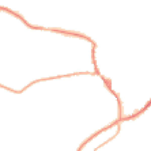 Night-time road noise heatmap for OL3 5DS