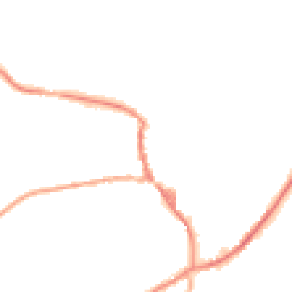 Night-time road noise heatmap for OL3 5DU
