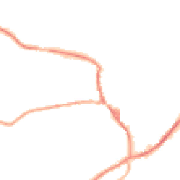 Night-time road noise heatmap for OL3 5DW