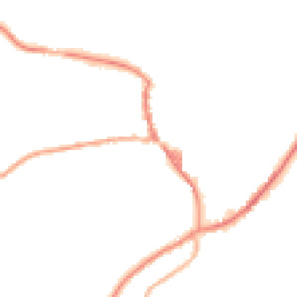 Night-time road noise heatmap for OL3 5DX