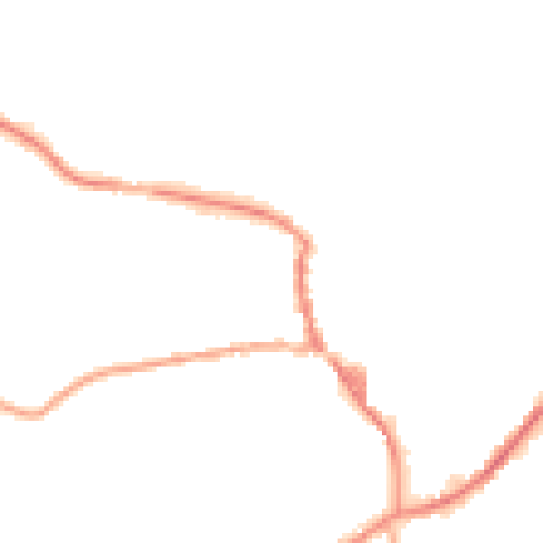 Night-time road noise heatmap for OL3 5EW