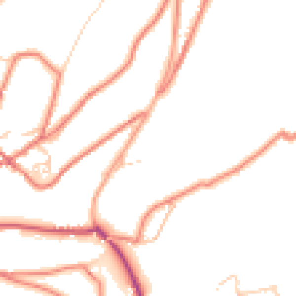 Daytime road noise heatmap for OL3 5GB
