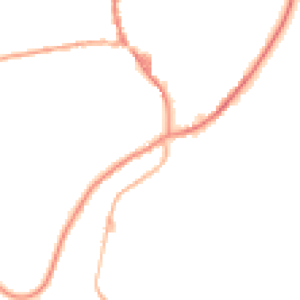 Night-time road noise heatmap for OL3 5HR