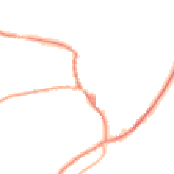 Night-time road noise heatmap for OL3 5JF