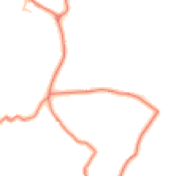 Daytime road noise heatmap for OL3 5JS