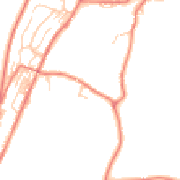 Daytime road noise heatmap for OL3 5JT