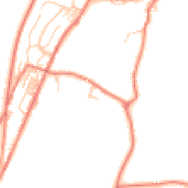 Daytime road noise heatmap for OL3 5JU