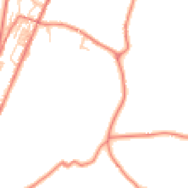 Daytime road noise heatmap for OL3 5JW