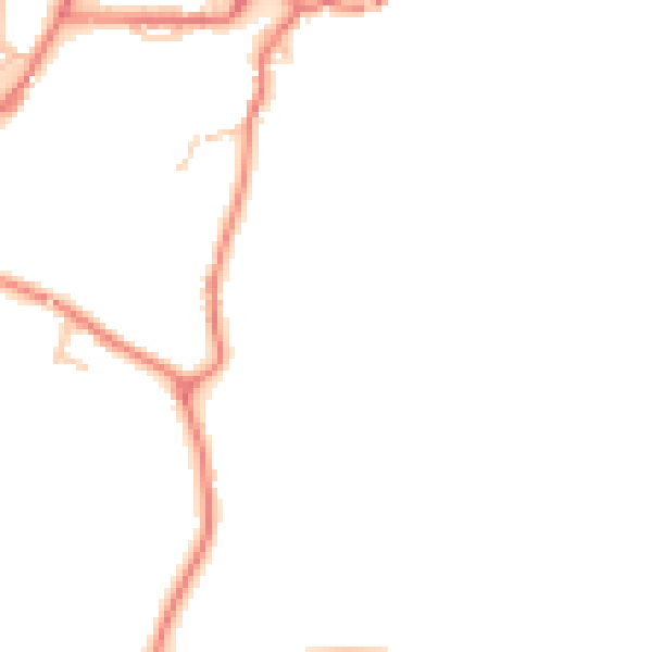 Daytime road noise heatmap for OL3 5JX