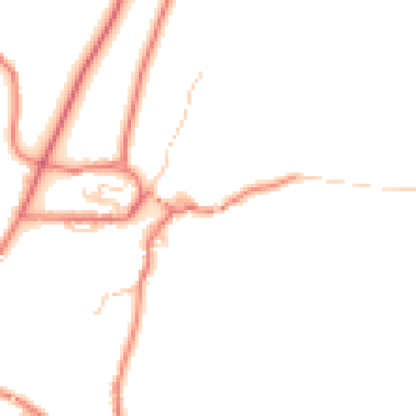 Daytime road noise heatmap for OL3 5LA