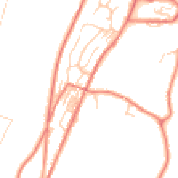 Daytime road noise heatmap for OL3 5LD