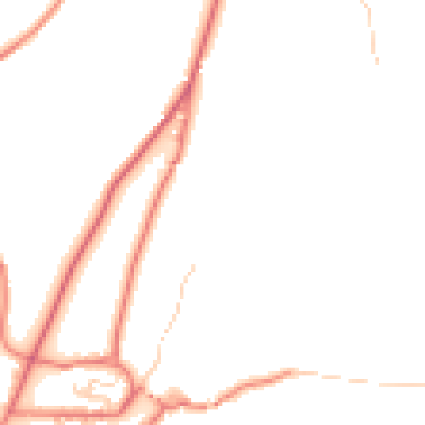 Daytime road noise heatmap for OL3 5LN