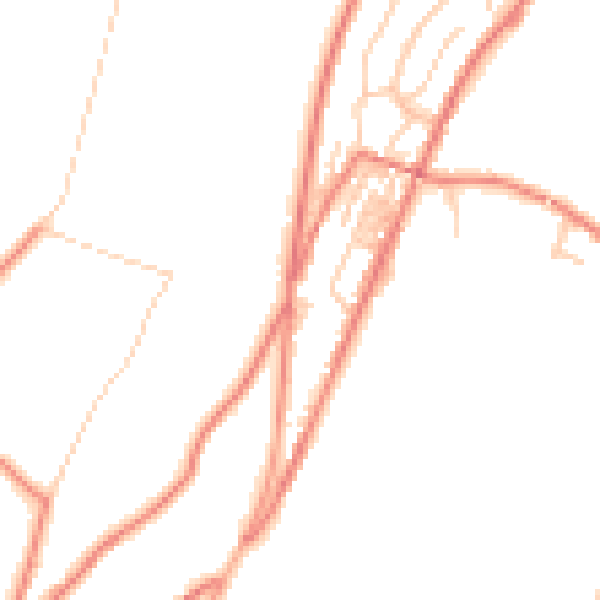 Daytime road noise heatmap for OL3 5LQ
