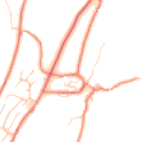 Daytime road noise heatmap for OL3 5LW