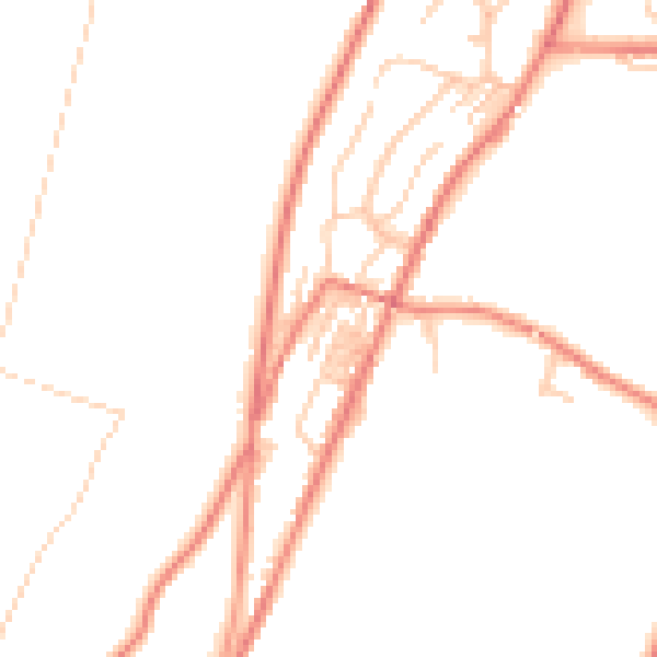 Daytime road noise heatmap for OL3 5NZ