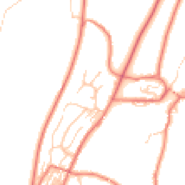 Daytime road noise heatmap for OL3 5PD