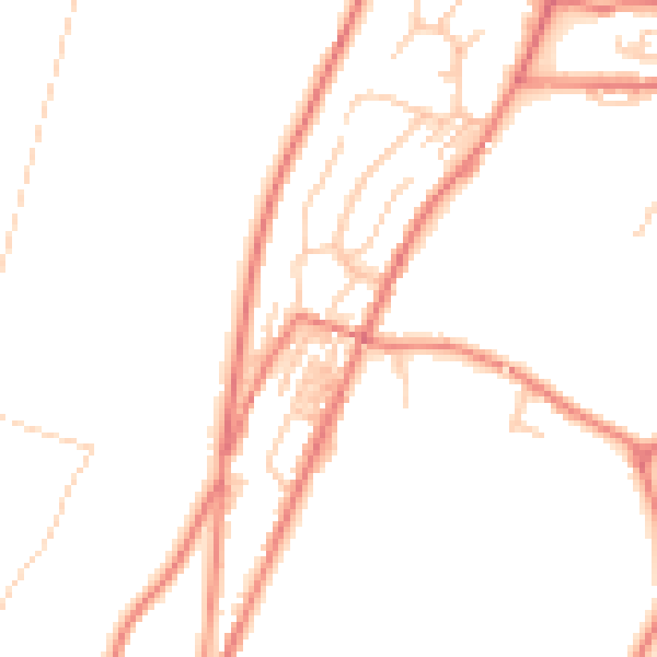 Daytime road noise heatmap for OL3 5PG