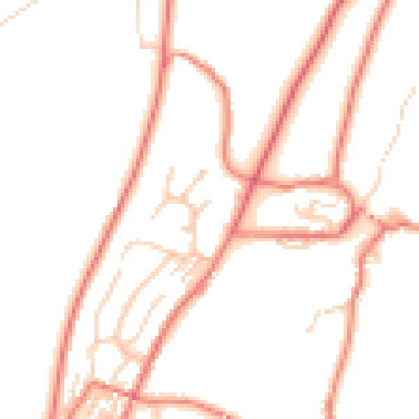 Daytime road noise heatmap for OL3 5PH