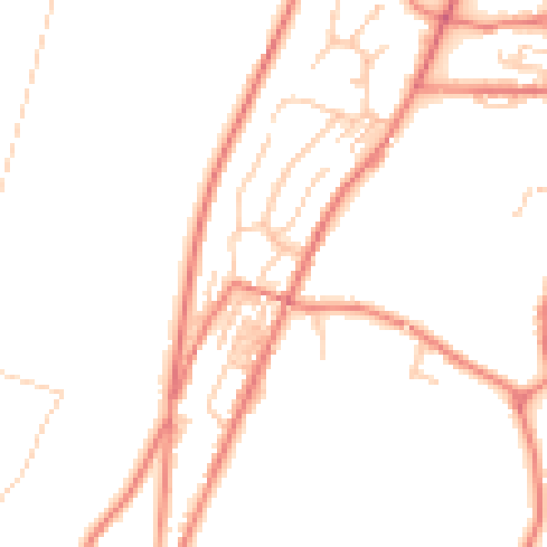 Daytime road noise heatmap for OL3 5PN