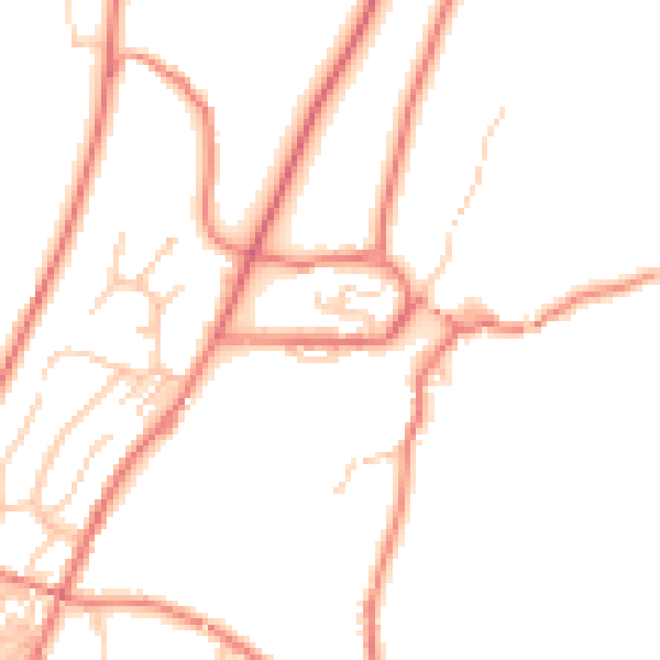 Daytime road noise heatmap for OL3 5PU