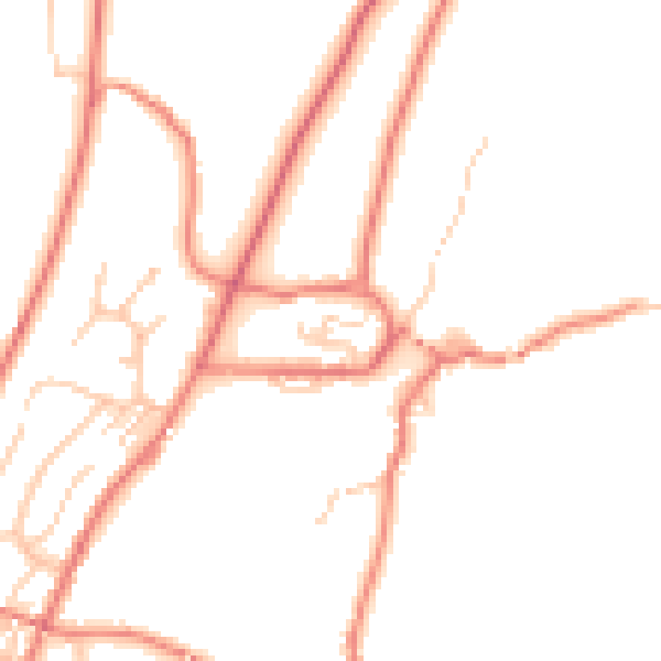 Daytime road noise heatmap for OL3 5PX