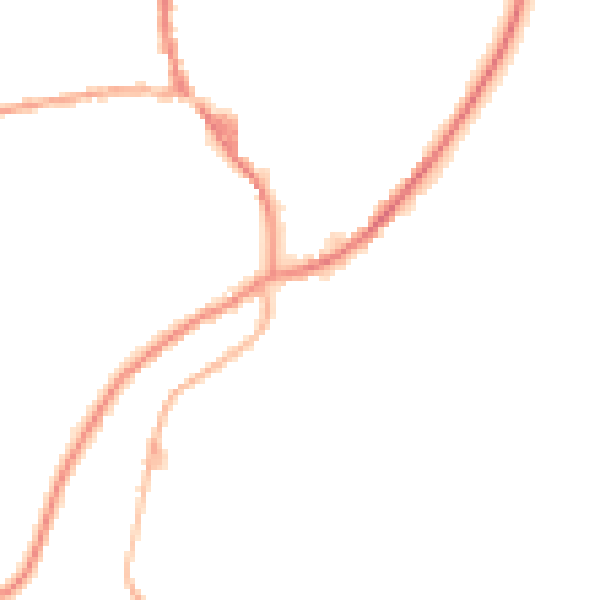 Night-time road noise heatmap for OL3 5QB