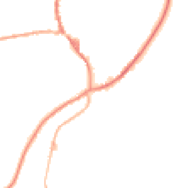 Night-time road noise heatmap for OL3 5QZ