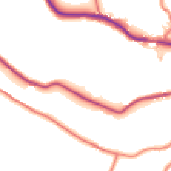 Daytime road noise heatmap for OL3 5RL