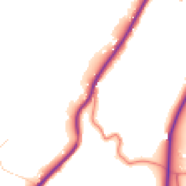 Daytime road noise heatmap for OL3 5SS