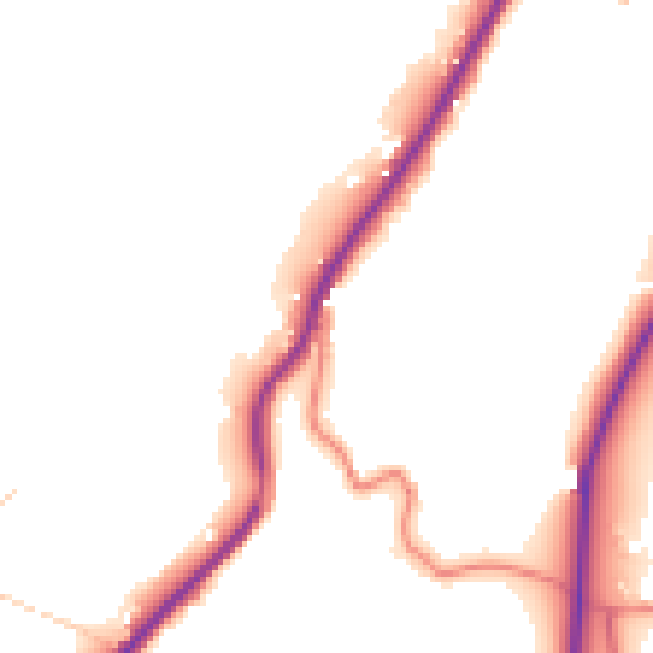 Daytime road noise heatmap for OL3 5ST