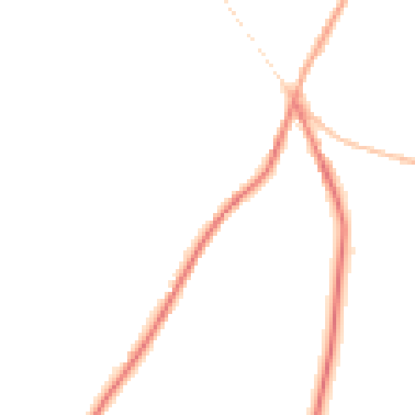 Night-time road noise heatmap for OL3 5SW