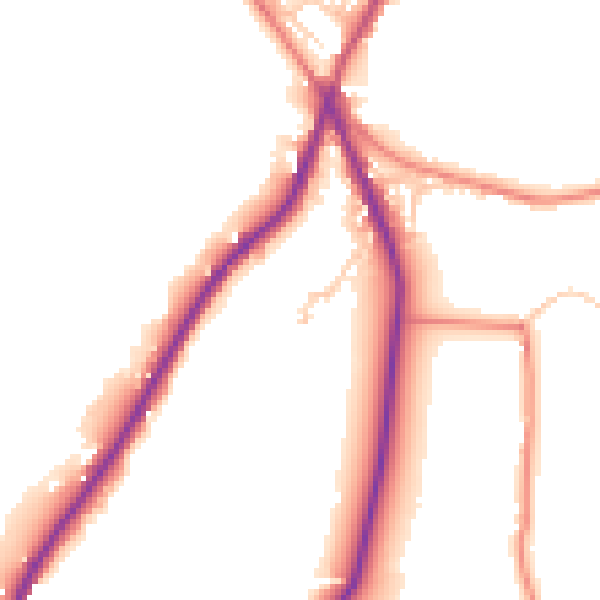 Daytime road noise heatmap for OL3 5SX
