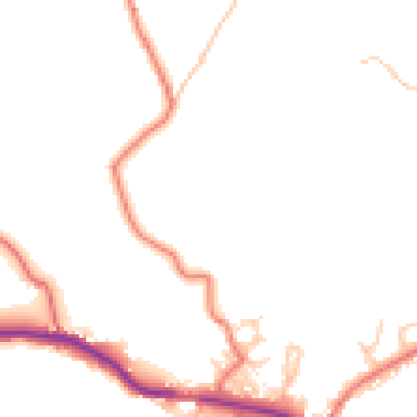 Daytime road noise heatmap for OL3 5TY