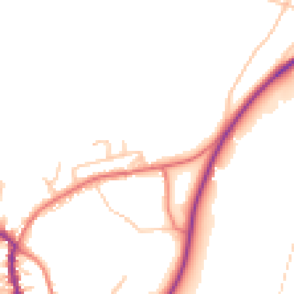 Daytime road noise heatmap for OL3 5UR