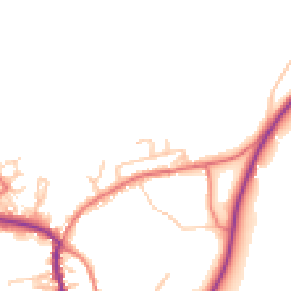 Daytime road noise heatmap for OL3 5US