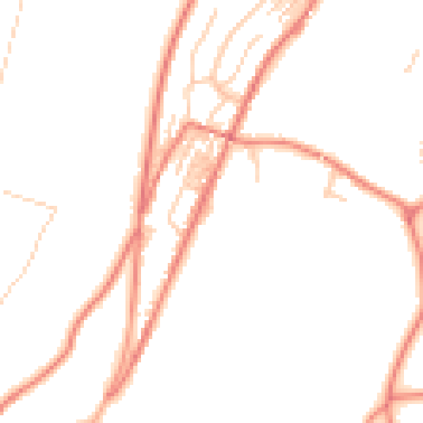 Daytime road noise heatmap for OL3 5WG