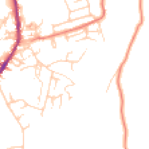 Daytime road noise heatmap for OL3 6EZ