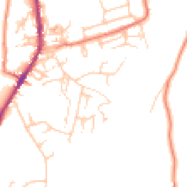 Daytime road noise heatmap for OL3 6JT