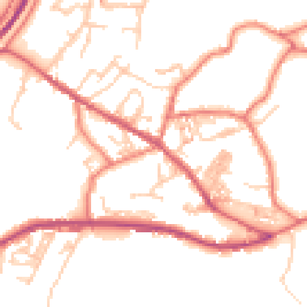 Daytime road noise heatmap for OL3 7GB