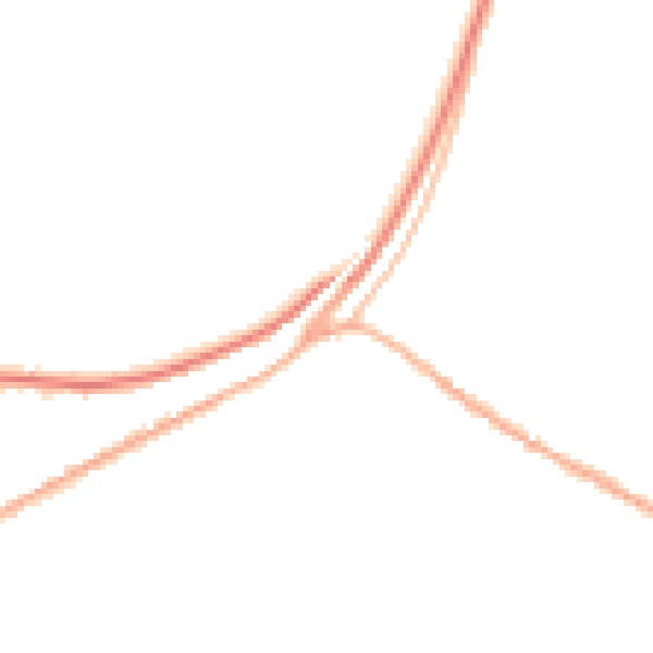 Night-time road noise heatmap for OL3 7JY