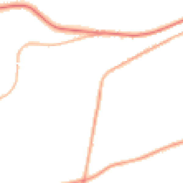 Night-time road noise heatmap for OL3 7LT