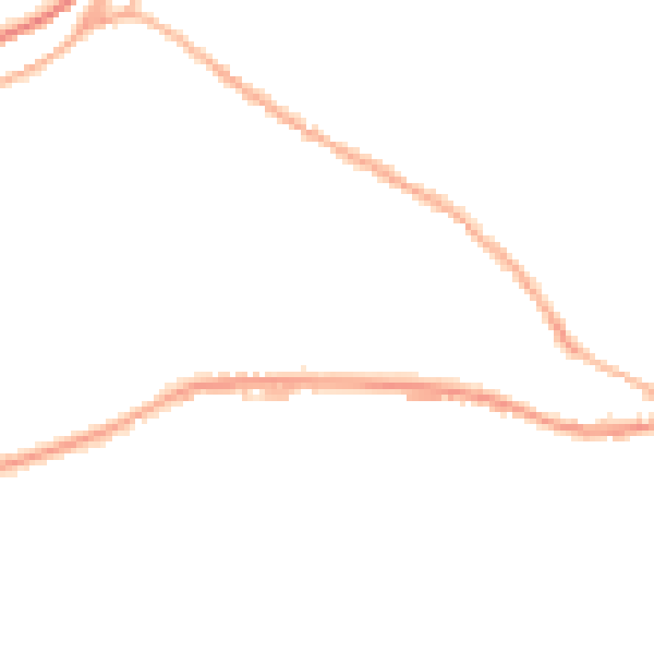 Night-time road noise heatmap for OL3 7PS