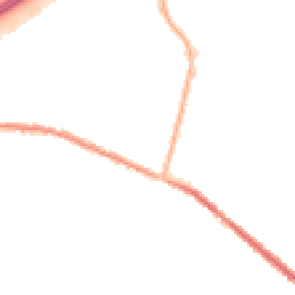 Night-time road noise heatmap for OL4 1AG