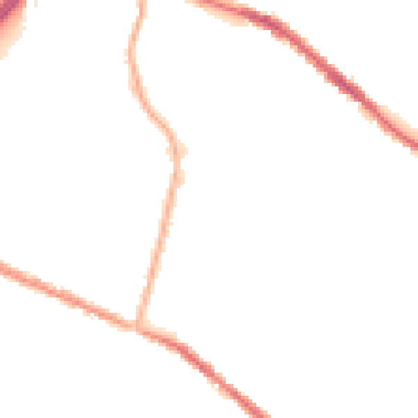 Night-time road noise heatmap for OL4 1AT